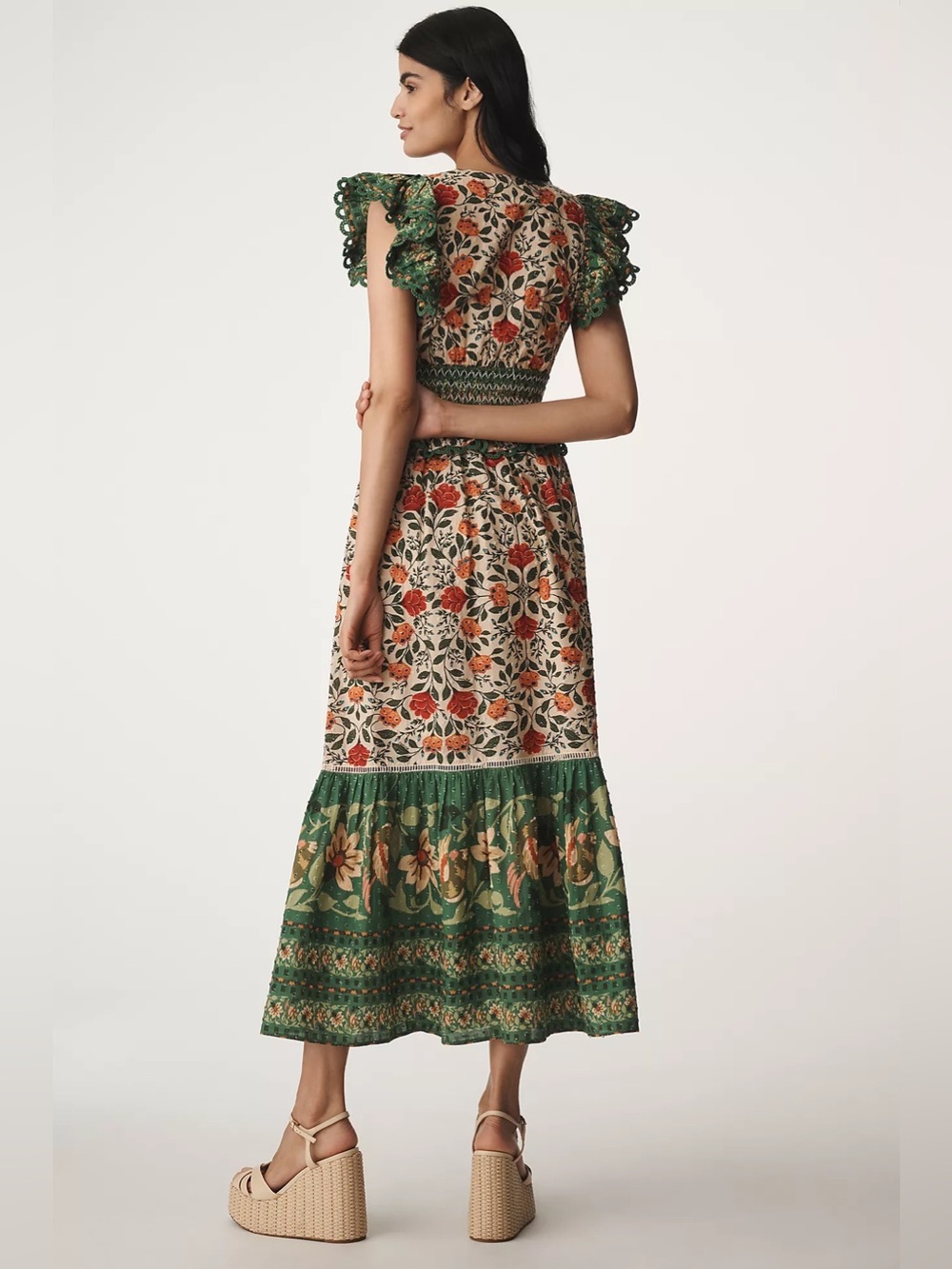 Farm Rio Garden Tapestry V-Neck Maxi Dress - Picture 3 of 4